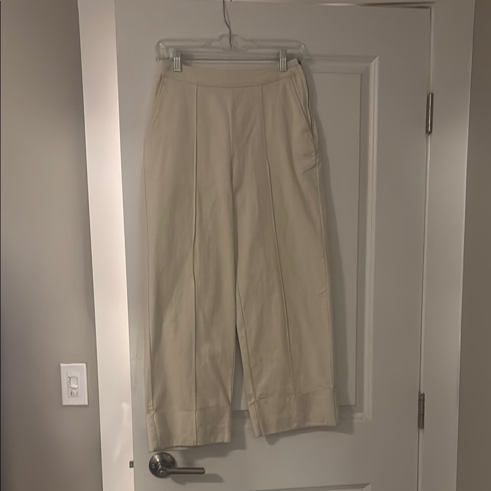 Elegant Cream Women's Pants